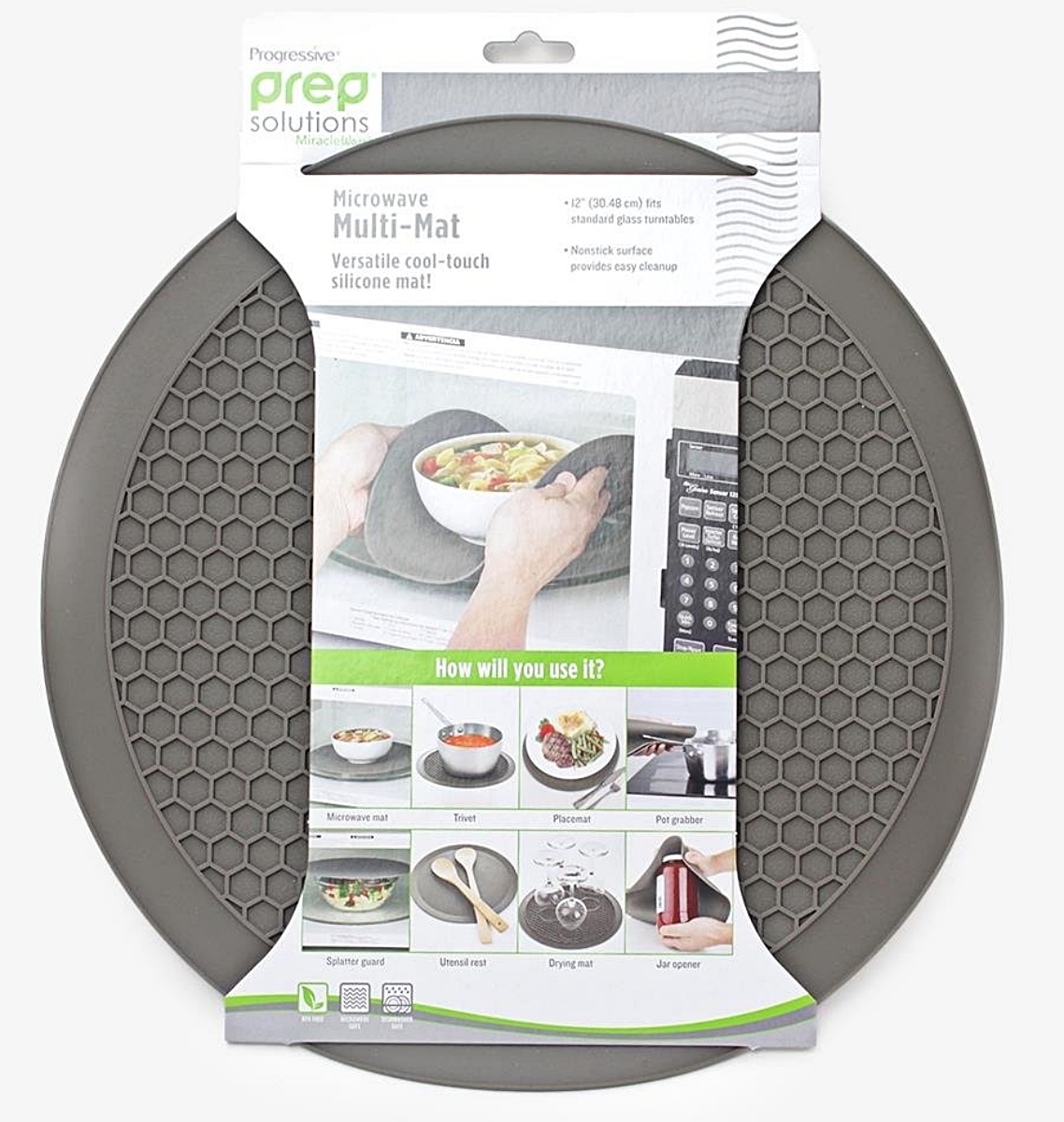 Progressive Prep Solutions Silicone Microwave MultiMat, 12 Inch